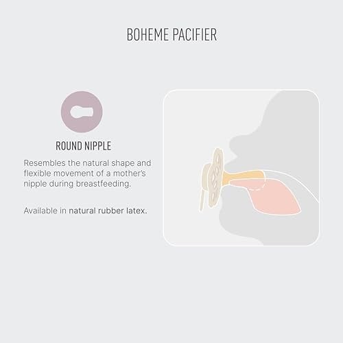 Bibs Boheme İkili Kauçuk Emzik-Vanilla/Peach 6-18 Ay