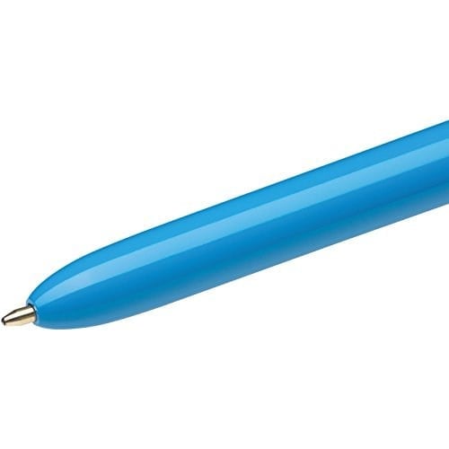 BIC 4 Renkli Orijinal Kalem, Çok Renkli Kalemler Hepsi Bir Arada, Biro Kalemler, Orta 1,0 mm, Yeşil, Mavi, Kırmızı, Siyah, Paket Başına 3 Kalem, 1 Paket