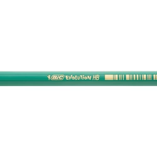 BIC Evolution 650 HB Kurşun Kalem, 12li Kutu, Kıymık Oluşturmaz, Çiğnemeye Karşı Dayanıklı, Kolay Açılır