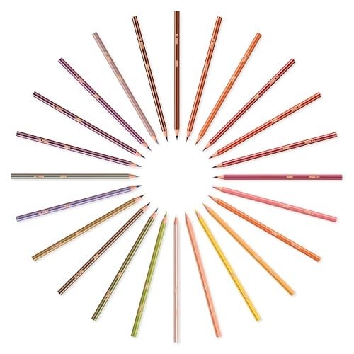 BIC Kids Evolution Stripes Kuru Boya Kalemi, 24lü Kutu