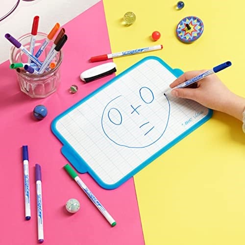 BIC Velleda 1721 Çocuk Beyaz Tahta Kalemi, Karışık Renk, 8li Poşet