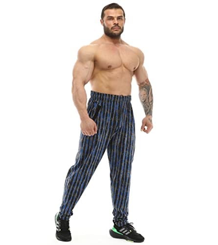 BIG SAM SPORTSWEAR COMPANY Erkek Bol Eşofman Altı Cepli, Vücut Geliştirme Aktif Giyim Konforlu Tasarım Kas Pantolonları