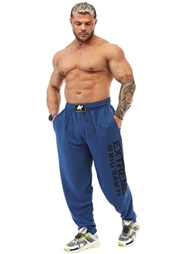 BIG SAM SPORTSWEAR COMPANY Mens Baggy Sweatpants with Pockets, Oldschool Loose Fit Gym Pants