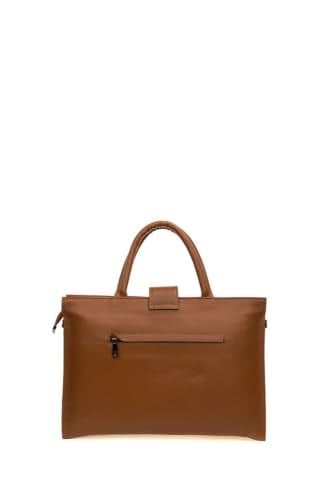 Bilik Deri Taba Rölax Deri Unisex Laptop & Evrak Çantası BLM093045 (Taba Rölax Deri)