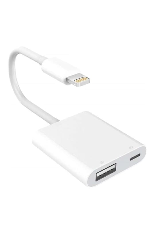 BİLİŞİM BURADA ZR471 Lightning USB 3 Kamera Çevirici, Beyaz BBZR471