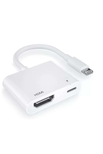 BİLİŞİM BURADA ZR777 PRO L8 3SE Lightning HDMI Dijital AV Adaptör, Beyaz BBZR777