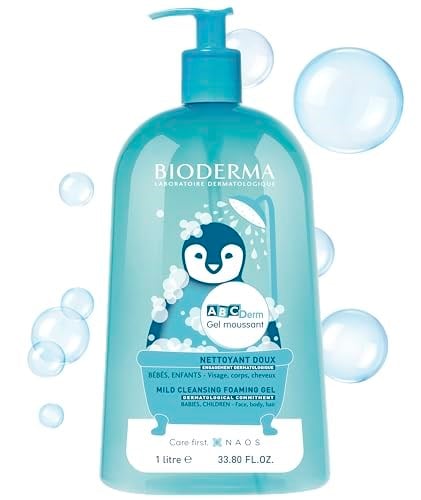 Bioderma ABCDerm Bebek ve Çocuk için Dermatolojik ve Tuzsuz Yüz, Saç, Vücut Şampuanı Normal ve Kuru Ciltler