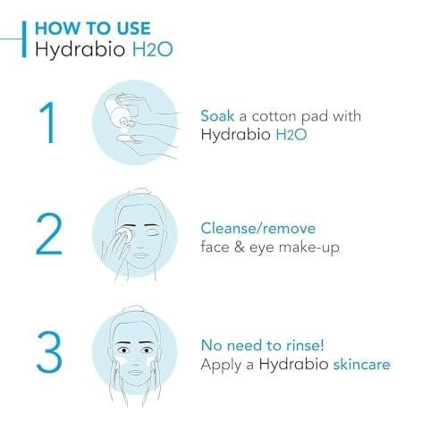 Bioderma Hydrabio H2o Kuru Ciltler için Nemlendirici Micellar Makyaj Temizleme Suyu Yüz ve Göz Çevresi Kullanımına Uygun