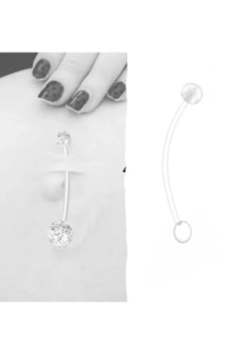Bioplast Şeffaf Hamile Göbek Piercing Keloid Karşıtı, Şeffaf