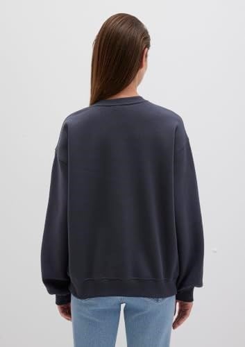 Bisiklet Yaka Lacivert Basic Sweatshirt 1610198-70726