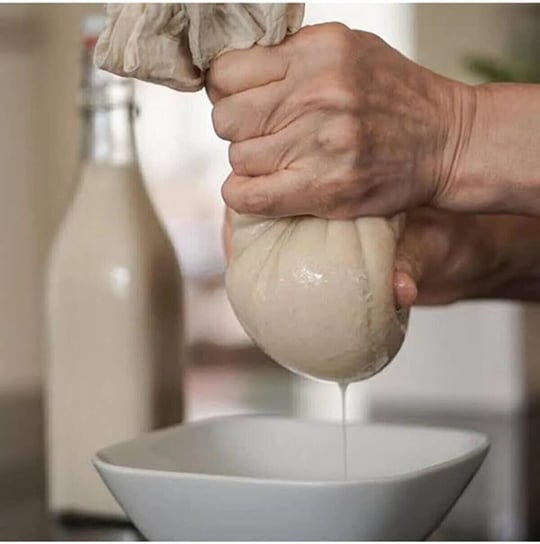 Bitkisel Süt Torbası Organik Yoğurt Süzme Kesesi Yıkanabilir Keten Kese Natural Tekstil Sütbezi