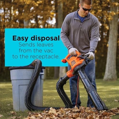 BLACK+ DECKER Kablolu Yaprak Üfleyiciler için Yaprak Üfleyici Hortum Ataşmanı, Yalnızca Ek Parça, 8 ft (BV-006)