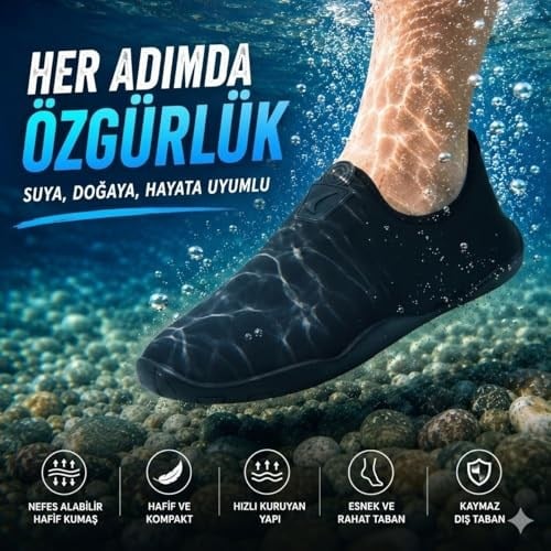 Black Deer Lab Çok Amaçlı Plaj ve Deniz Ayakkabısı