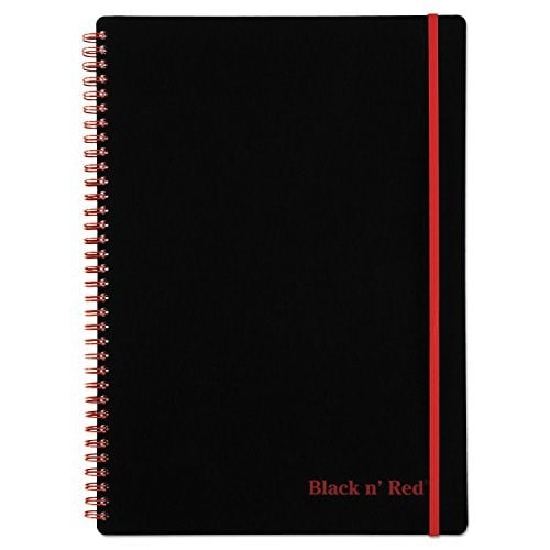 Black n Red Dizüstü Bilgisayar, Dayanıklı Poli Kapak, Premium Optik Kağıt, Scribzee Uygulaması Uyumlu, Çevre Dostu, Spiral Cilt, 11-3/4