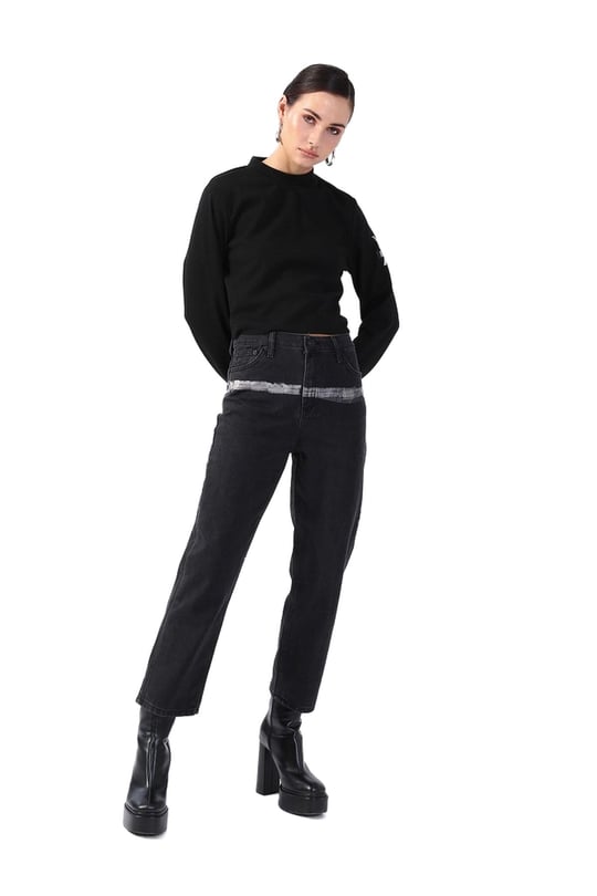 Black On Black Standart Bel Bol Paça Bol Kesim Denim Pantolon K-KEVA, K-KEVA