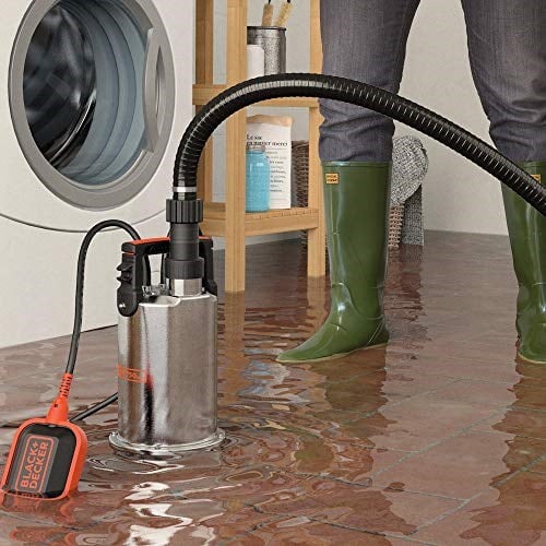 BLACK+DECKER BXUP750XCE Tauchpumpe für Klarwasser (750 W, max. Förderleistung 11.000 l/h, max. Förderhöhe 8,5 m) - Seçenekler: 750 W – temiz su, 250 W - temiz su...