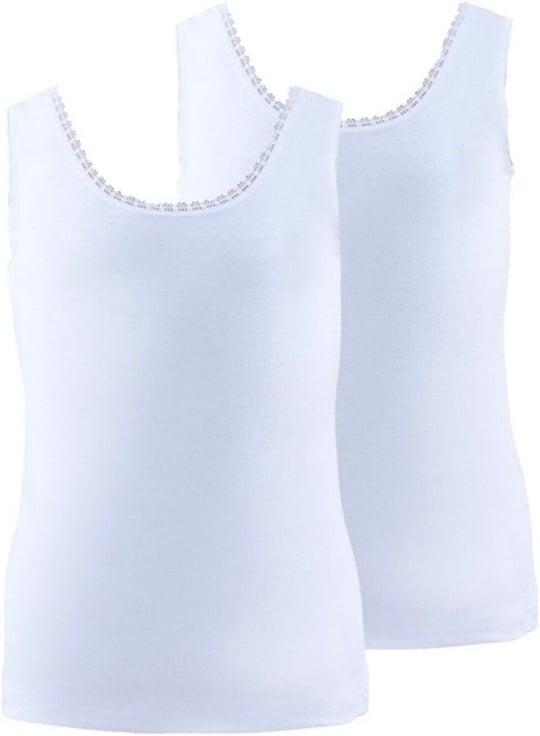 BLACKSPADE 1297-1293 KIZ ÇOCUK 2 Lİ BEYAZ ATLET