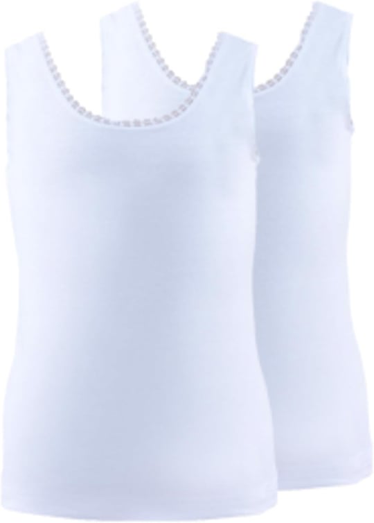 BLACKSPADE 1297-1293 KIZ ÇOCUK 2 Lİ BEYAZ ATLET
