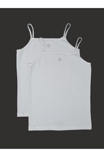 Blackspade 2li Kız Çocuk İç Giyim Atlet Beyaz 152 cm