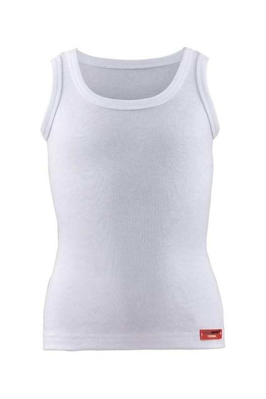Blackspade Black Spade 9264 Unisex Çocuk Termal Atlet Beyaz