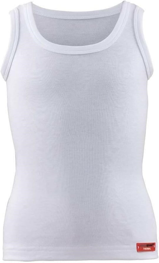 Blackspade Black Spade 9264 Unisex Çocuk Termal Atlet Beyaz