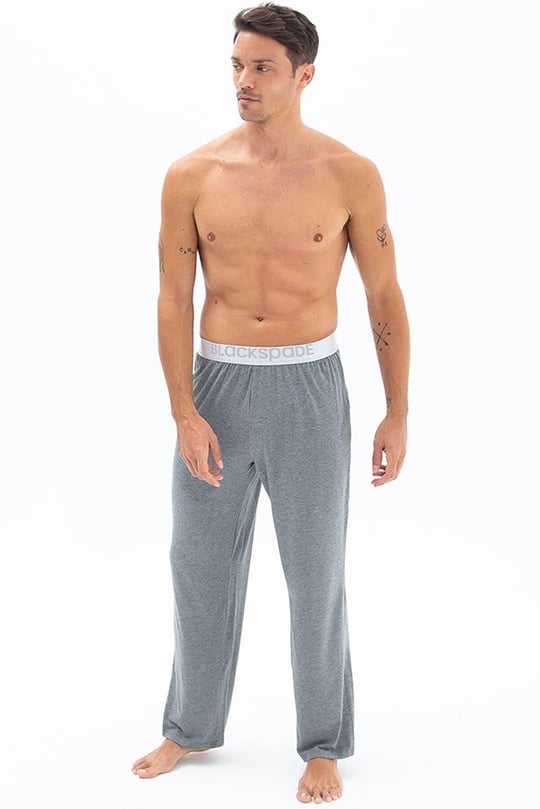 Blackspade Black Spade 9304%94 Modal Kumaş Silver Serisi Erkek Pijama Altı Gri 9304