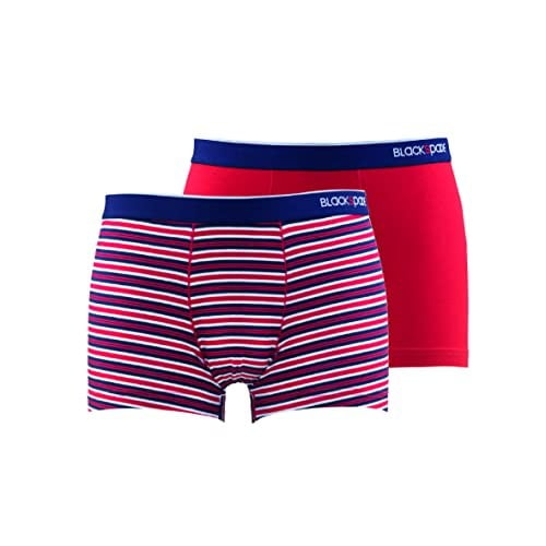 Blackspade Erkek Boxer 2li Paket Stripes 9551 - Lacivert
