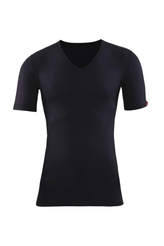 Blackspade Unisex Siyah Yarım Kol V Yaka Thermal İçlik 1263