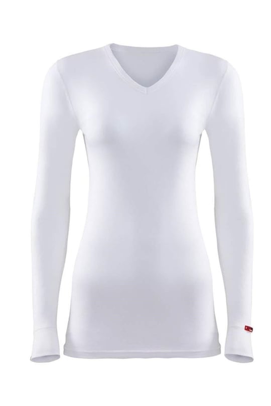 Blackspade V Yaka Beyaz Unisex Uzun Kol Thermal 1257