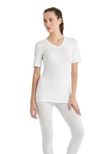 Blackspade V Yaka Kısa Kol Unisex Beyaz Termal İçlik C3T6N2O1