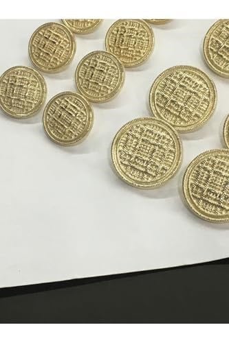 Blazer Ceket Düğmesi Takımı Hasır Model Gold