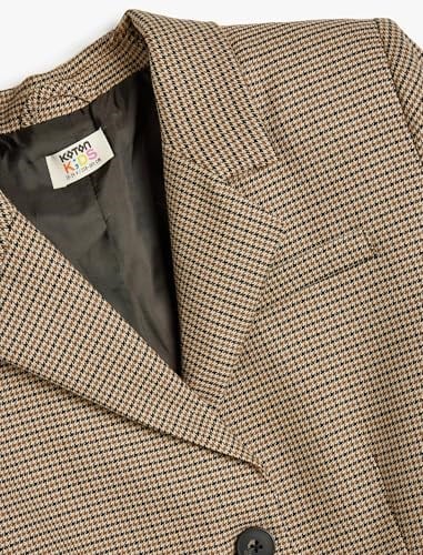 Blazer Ceket Klasik Yaka Cep Detaylı Uzun Kollu Düğmeli