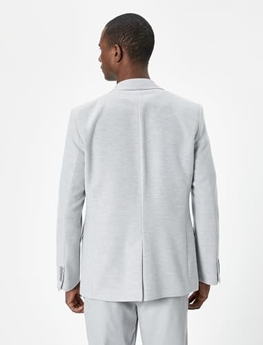 Blazer Ceket Slim Fit Cep Detaylı Düğmeli