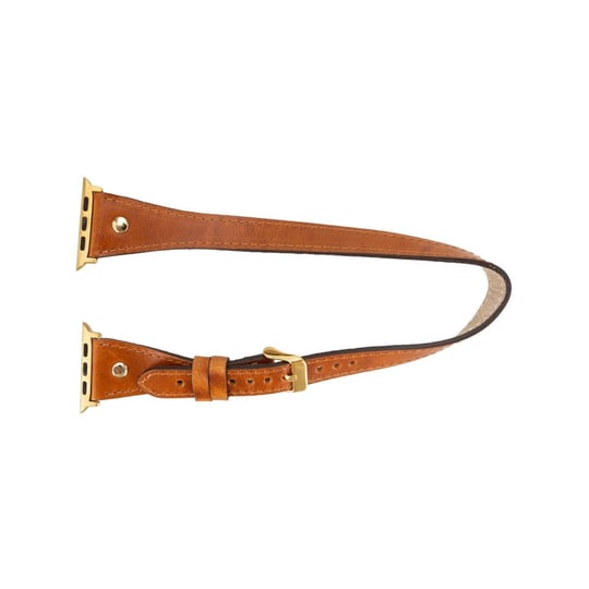 Bloominbag Alpine Double Tour Heritage Tan Hakiki Deri Apple Watch Kordonu - 44/45/46/49mm