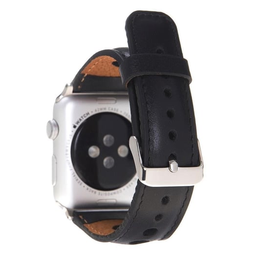 Bloominbag Alpine Noir Black Hakiki Deri Apple Watch Kordonu - 44/45/46/49mm