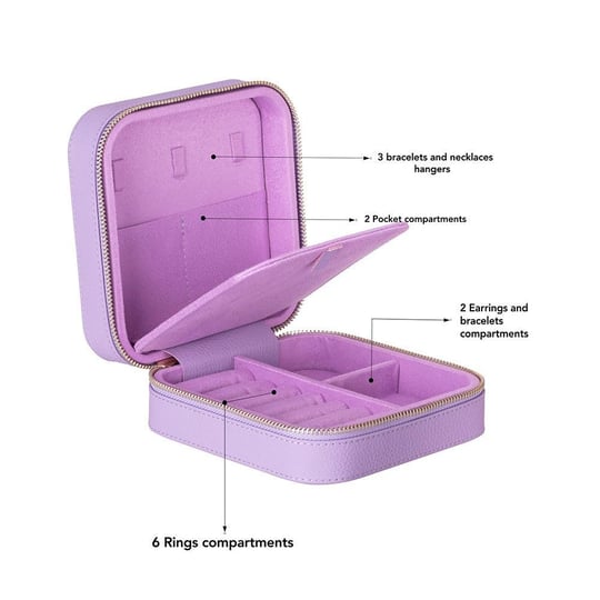 Bloominbag Amanda Iris Glow Grande Hakiki Deri Takı Kutusu
