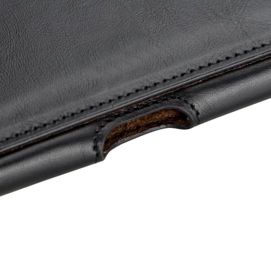 Bloominbag Arc Clip Onyx Black Leather 6.9