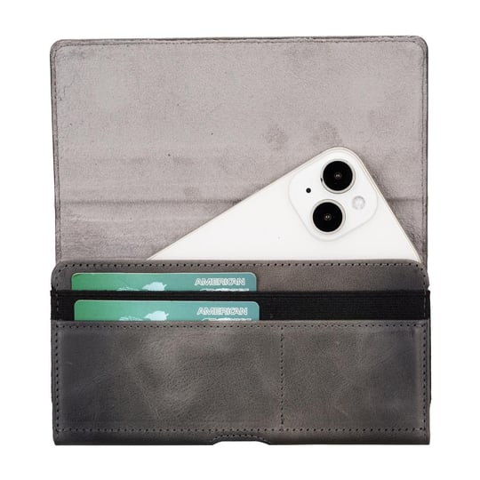 Bloominbag Arc Clip Sandstone Gray Leather 6.1