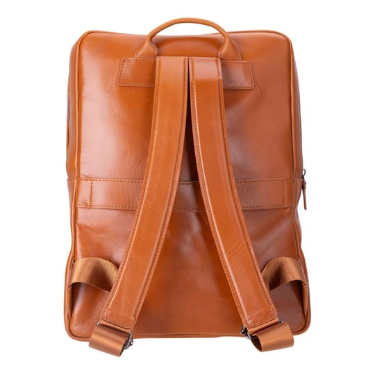 Bloominbag Atelier Classic Tan Hakiki Deri Laptop Sırt Çantası – 16” Uyumlu