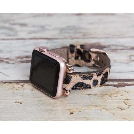 Bloominbag Avilla Leopard Wild Deri Apple Watch Band (44/45/46/49mm)