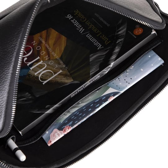 Bloominbag Awe Slim Hakiki Deri Siyah 16inç Laptop / Macbook Kılıf