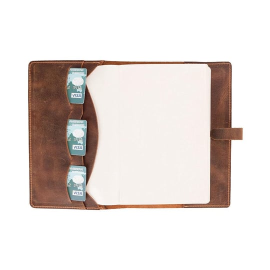 Bloominbag Bloom Quiet Edit Saddle Brown A5 Deri Kitap Defter Kılıfı