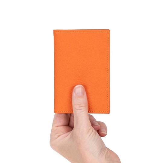 Bloominbag Bloomcard Verta Burnt Orange Hakiki Deri Dikey Kartlık