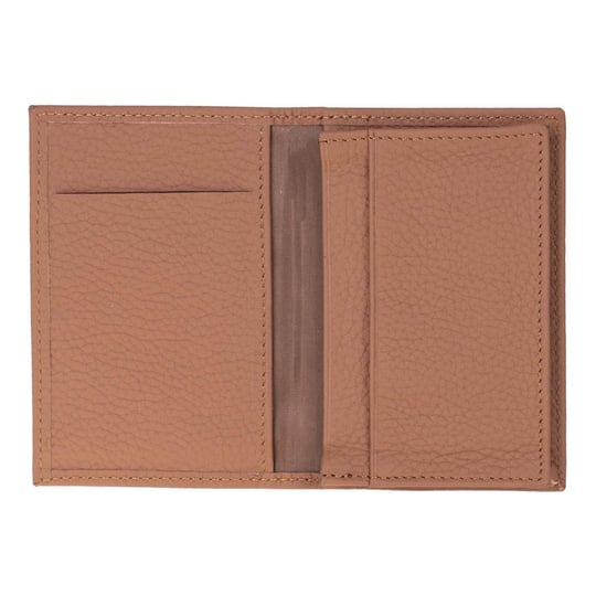 Bloominbag Bloomcard Verta Desert Tan Hakiki Deri Dikey Kartlık