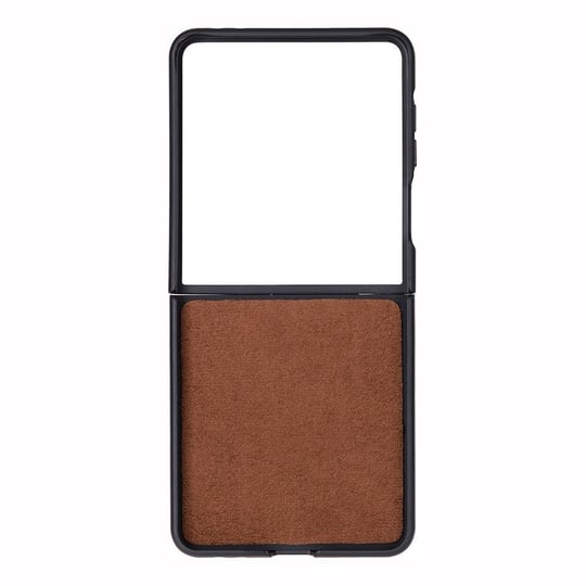 Bloominbag Bloomcase Flex Cool Tan Hakiki Deri Samsung Galaxy Z Flip 7 Kılıf(6.9