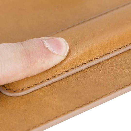 Bloominbag Bloomdesk Ease Burnished Brass Hakiki Deri Bilek Destekli Mouse Pad