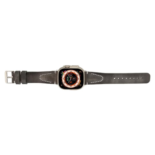 Bloominbag Bloomstrap Avilla Ash Gray Hakiki Deri Apple Watch Kayışı-44/45/46/49mm