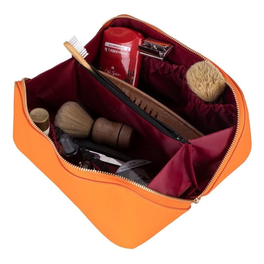 Bloominbag Ella Amber Bloom – Deri Seyahat Ve Makyaj Çantası