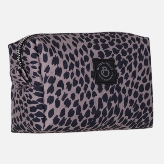 Bloominbag Leopard Cita Noir Makyaj Çantası Ve Kompakt Kozmetik Organizer