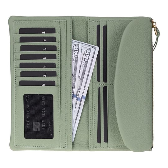 Bloominbag Élia Soft Matcha Large Deri Kadın Cüzdan & Clutch